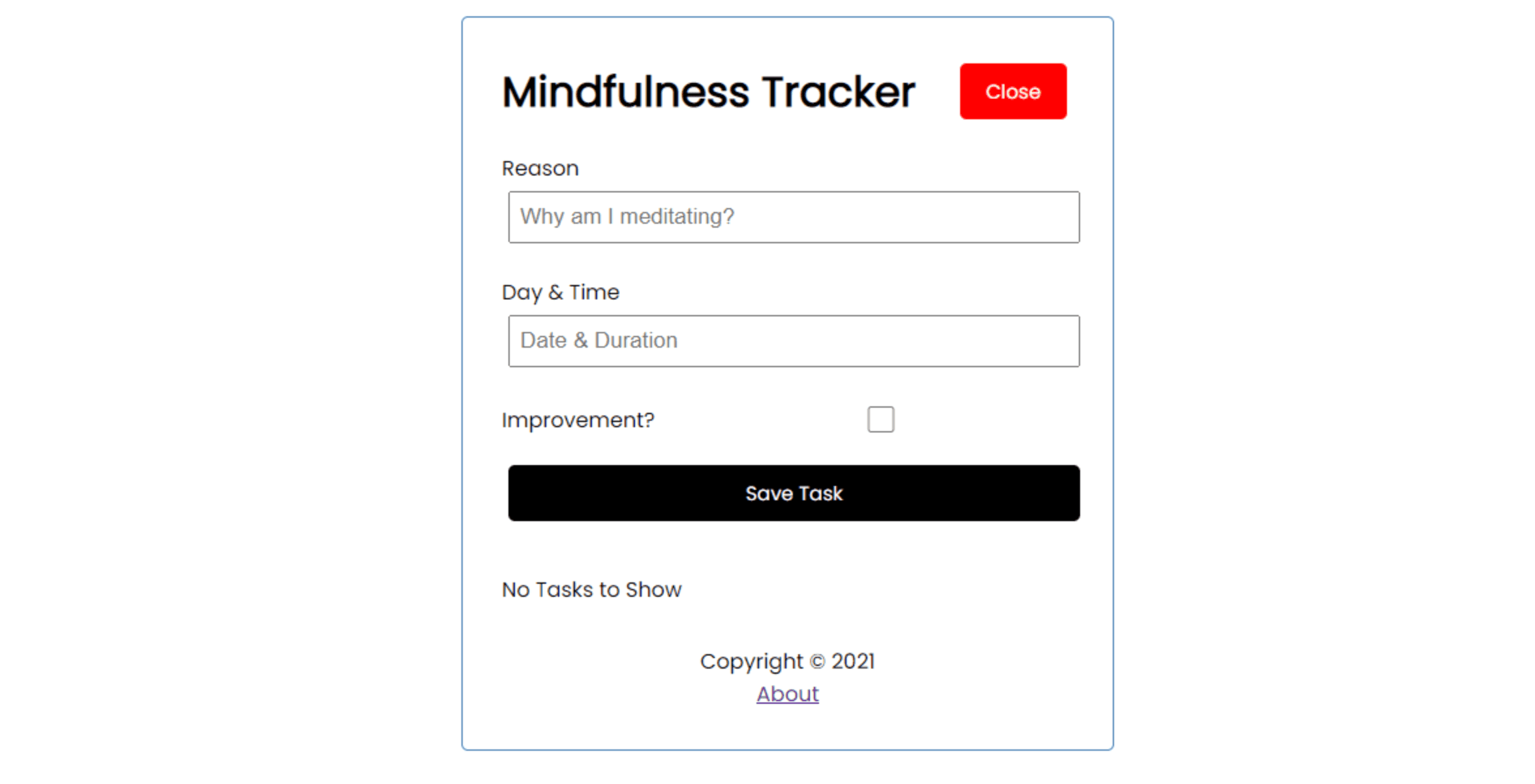 Mindfulness Tracker